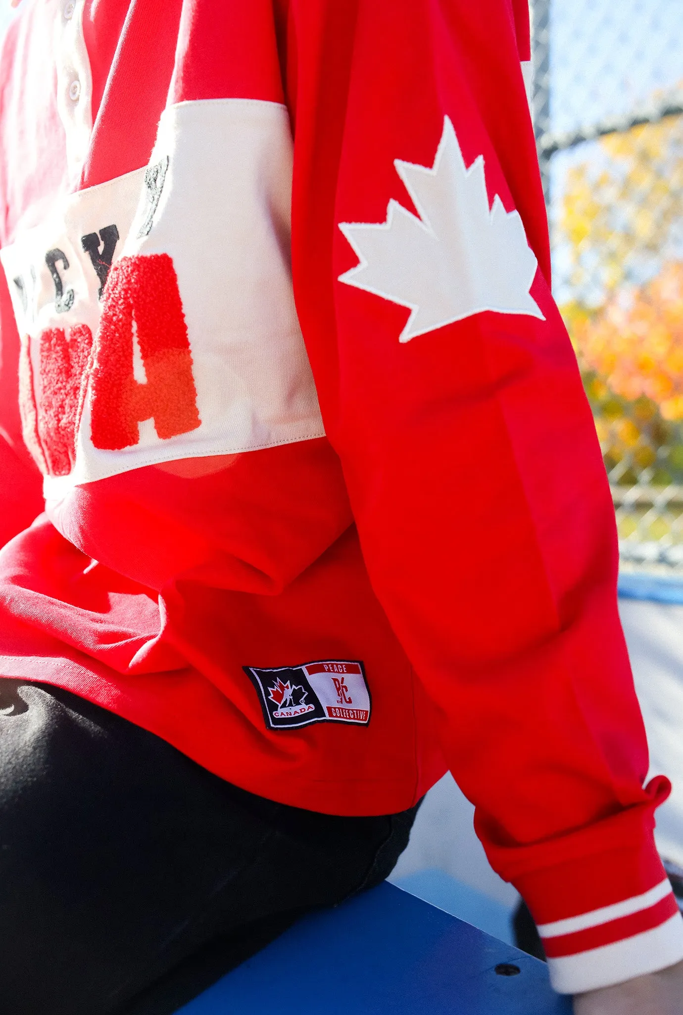 Hockey Canada Fleece Polo - Red sold by Peace-Collective product image thumbnail 5