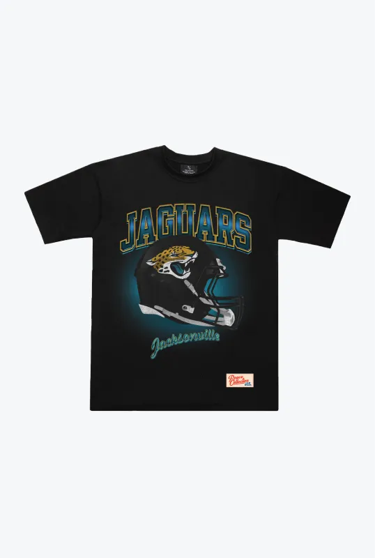 Jacksonville Jaguars Photorealistic Vintage Heavyweight T-Shirt - Black sold by Peace-Collective