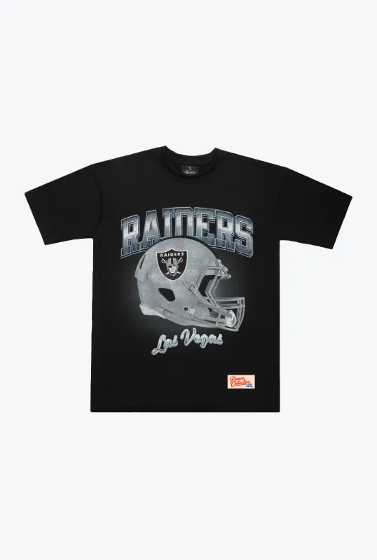 Las Vegas Raiders Photorealistic Vintage Heavyweight T-Shirt - Black sold by Peace-Collective