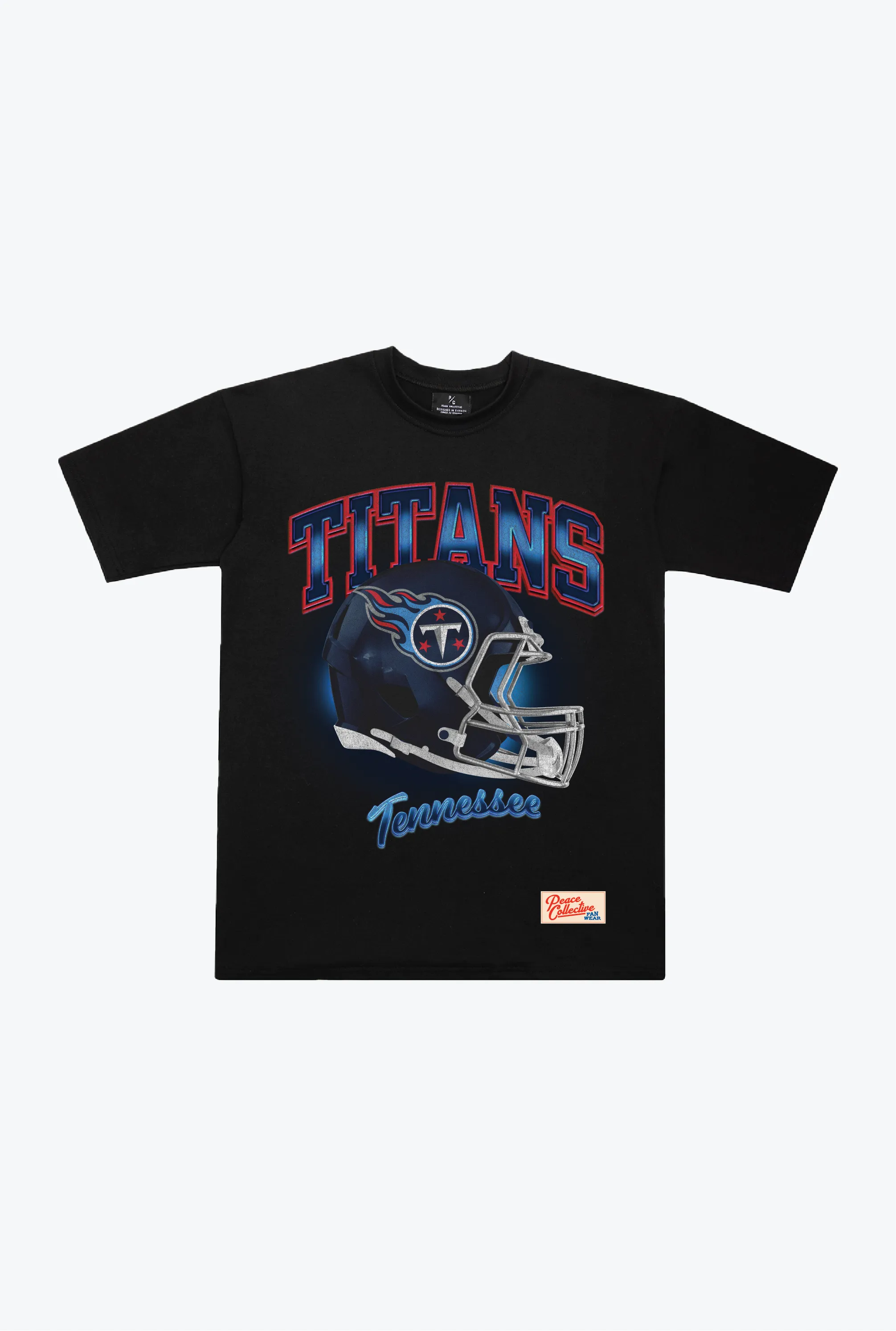 Tennessee Titans Photorealistic Vintage Heavyweight T-Shirt - Black sold by Peace-Collective product image thumbnail 2