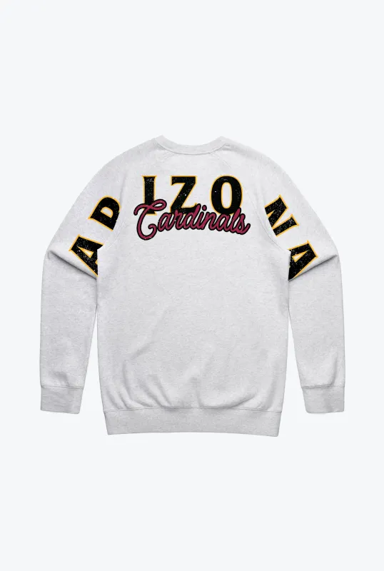 Arizona Cardinals Spirit Crewneck - Ash sold by Peace-Collective