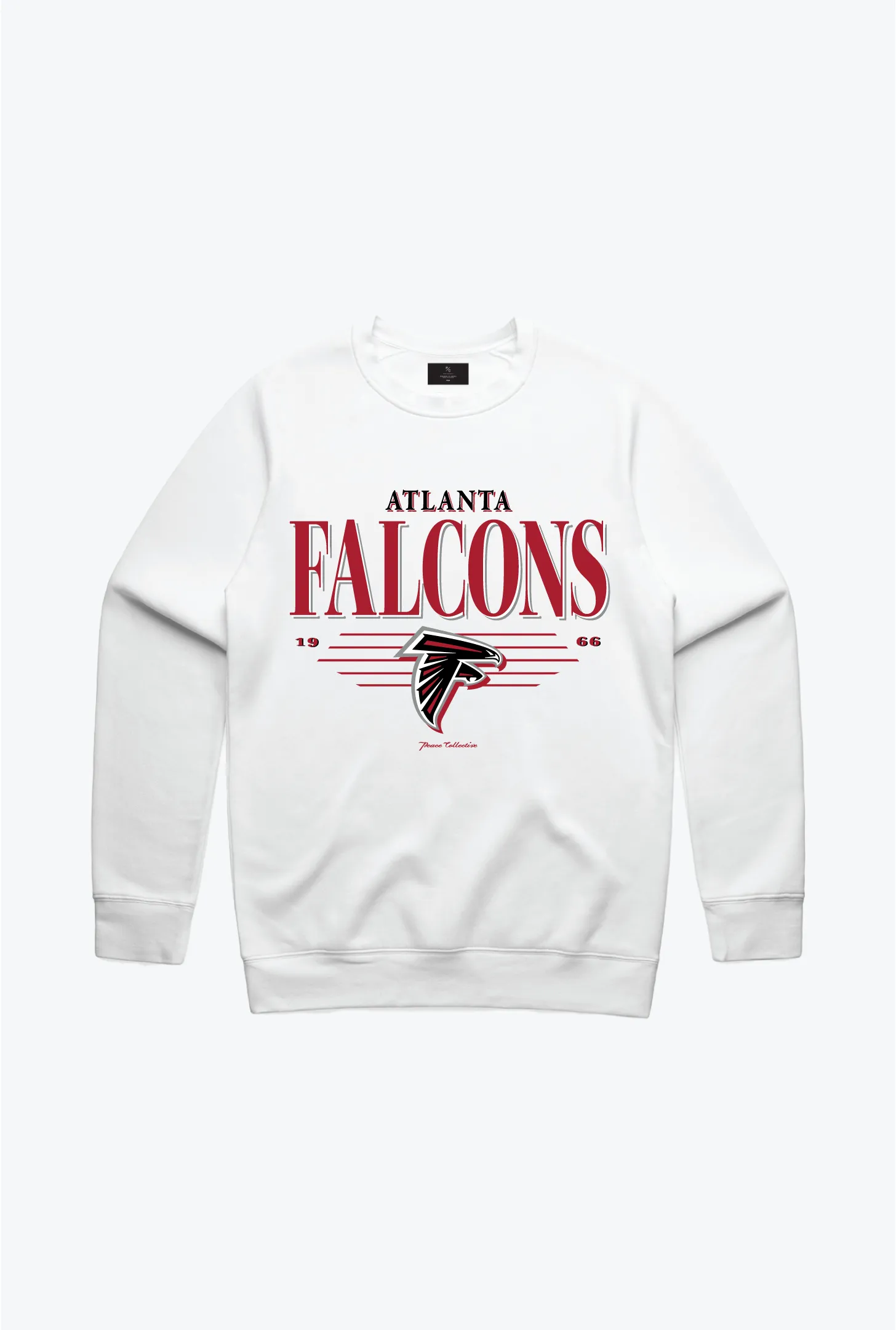 Atlanta Falcons Vintage Crewneck - White sold by Peace-Collective