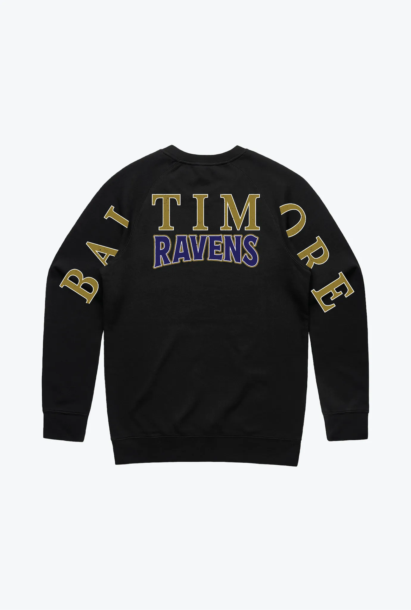 Baltimore Ravens Spirit Crewneck - Black sold by Peace-Collective