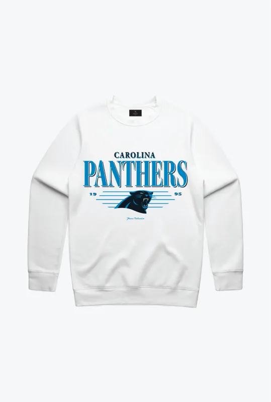 Carolina Panthers Vintage Crewneck - White sold by Peace-Collective