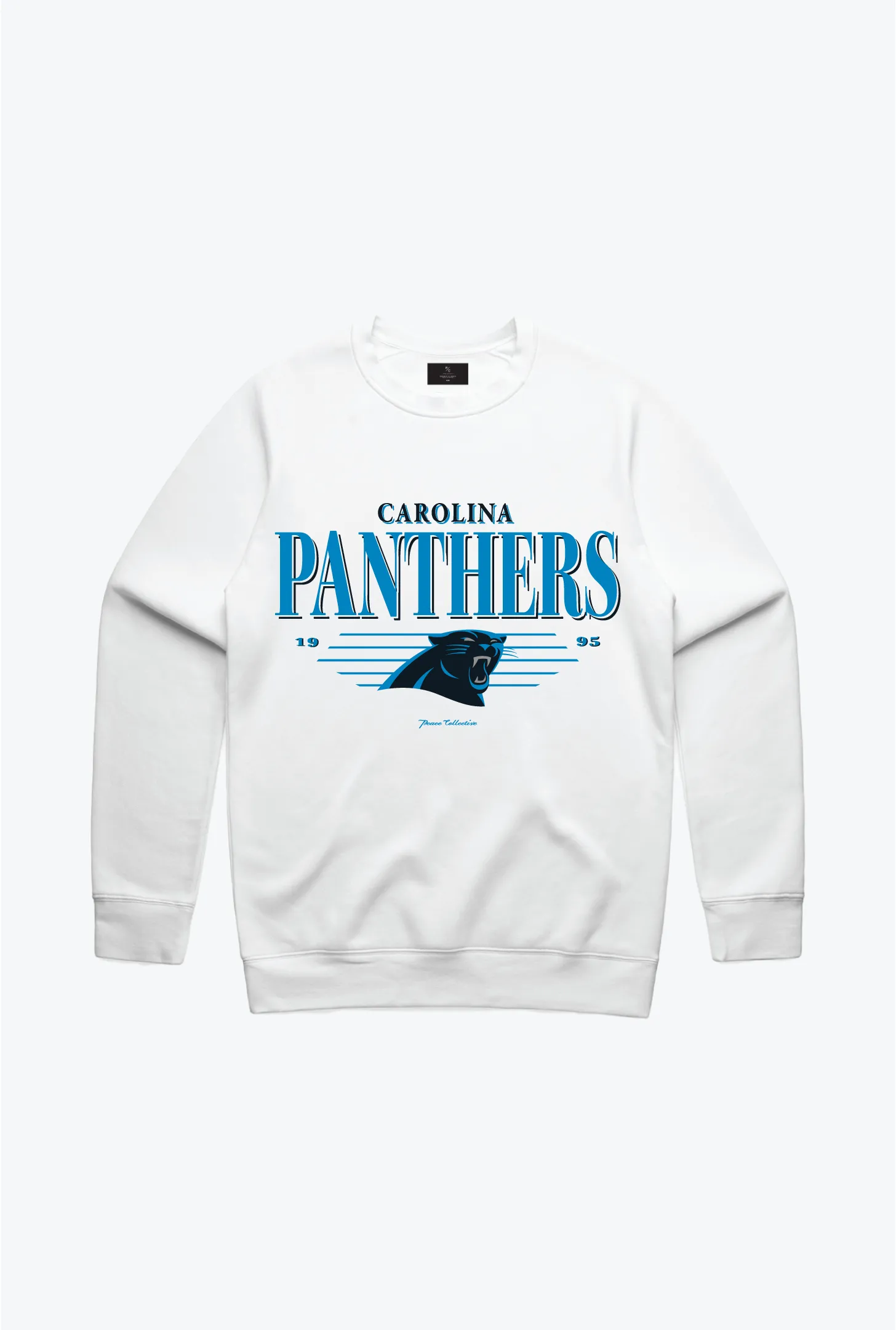 Carolina Panthers Vintage Crewneck - White sold by Peace-Collective