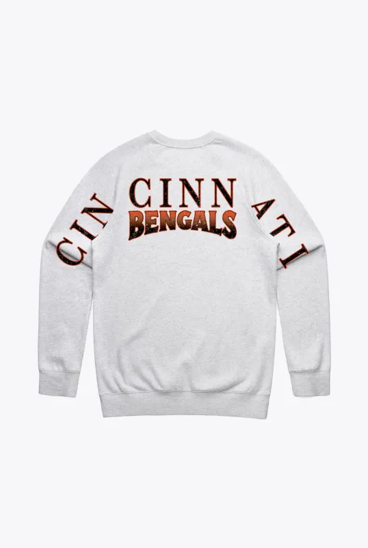 Cincinnati Bengals Spirit Crewneck - Ash sold by Peace-Collective