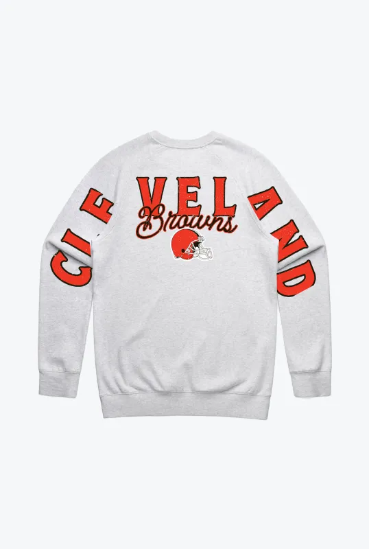 Cleveland Browns Spirit Crewneck - Ash sold by Peace-Collective