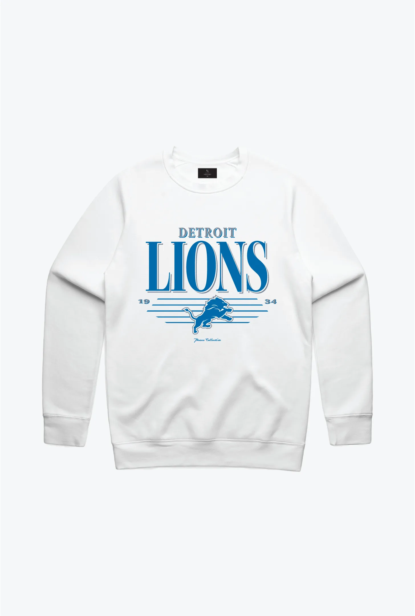 Detroit Lions Vintage Crewneck - White sold by Peace-Collective