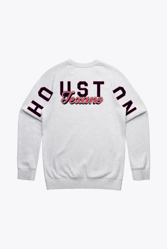 Houston Texans Spirit Crewneck - Ash sold by Peace-Collective