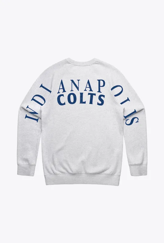 Indianapolis Colts Spirit Crewneck - Ash sold by Peace-Collective
