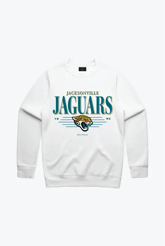 Jacksonville Jaguars Vintage Crewneck - White made by Peace-Collective
