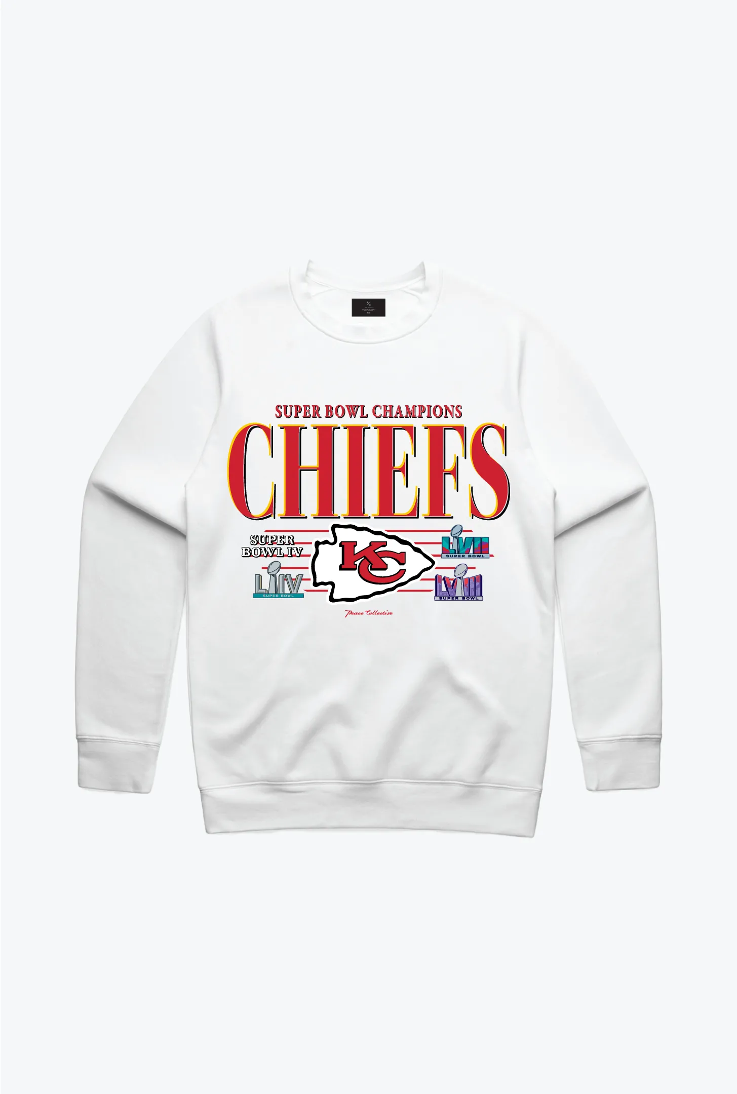 Kansas City Chiefs Vintage Crewneck - White sold by Peace-Collective