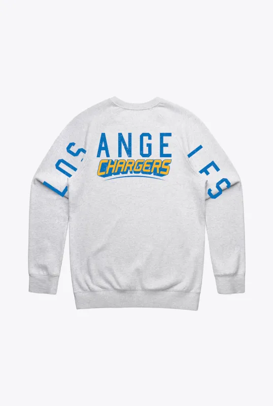 Los Angeles Chargers Spirit Crewneck - Ash sold by Peace-Collective