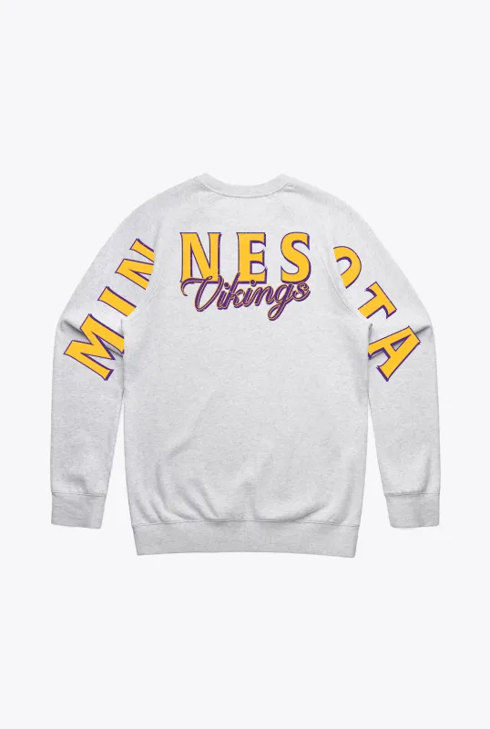 Minnesota Vikings Spirit Crewneck - Ash made by Peace-Collective
