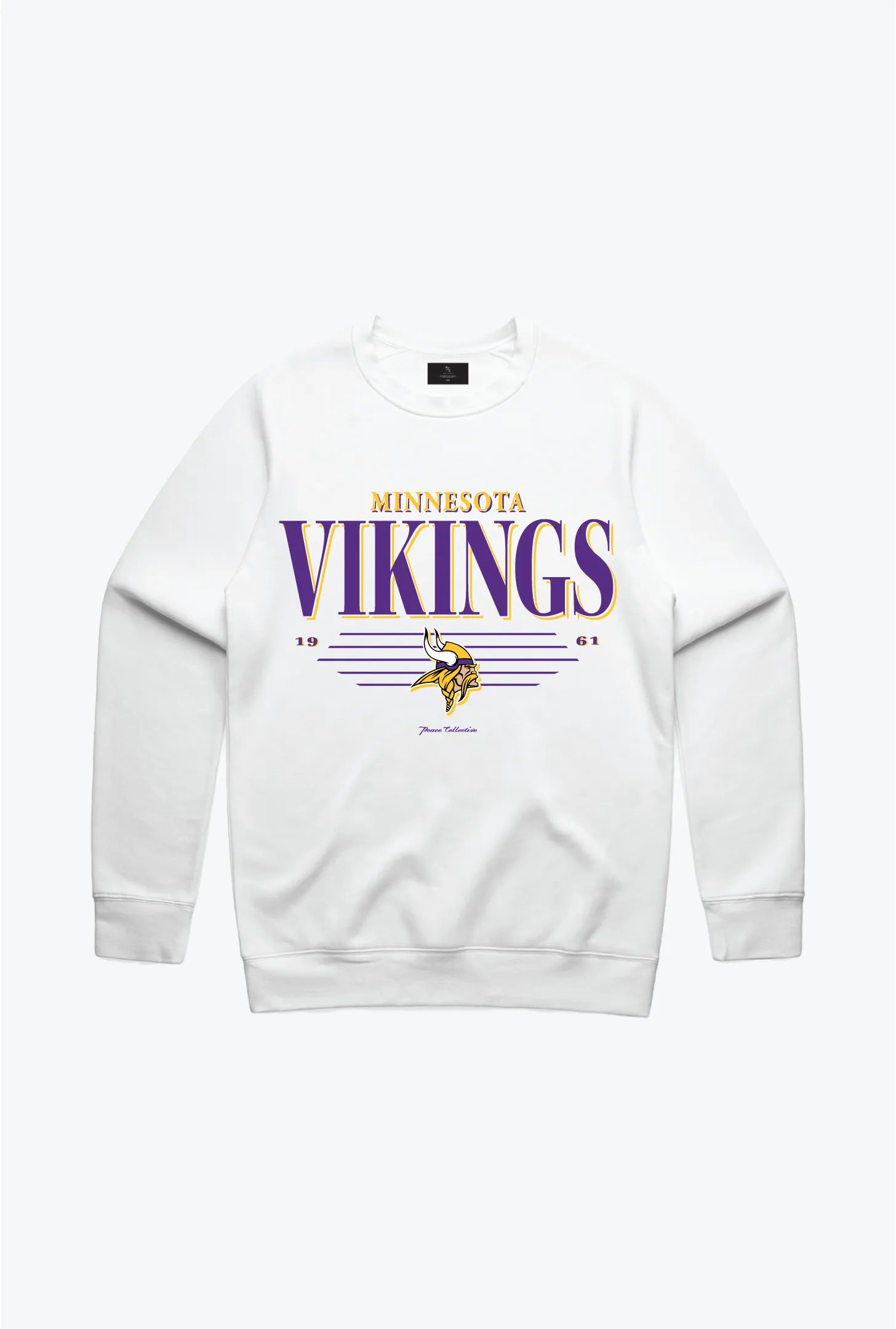 Minnesota Vikings Vintage Crewneck - White sold by Peace-Collective