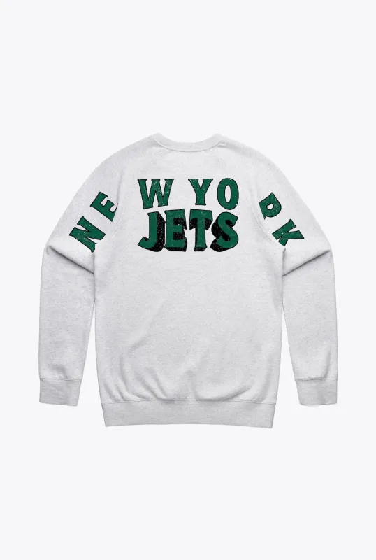 New York Jets Spirit Crewneck - Ash sold by Peace-Collective