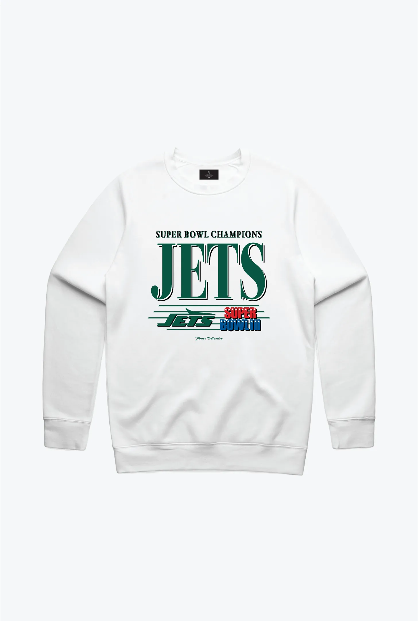 New York Jets Vintage Crewneck - White sold by Peace-Collective