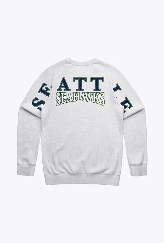 Seattle Seahawks Spirit Crewneck - Ash sold by Peace-Collective