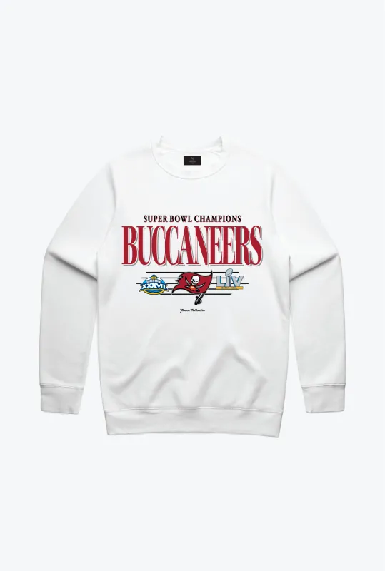 Tampa Bay Buccaneers Vintage Crewneck - White sold by Peace-Collective