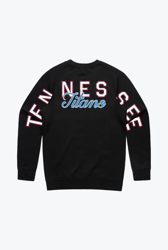 Tennessee Titans Spirit Crewneck - Black sold by Peace-Collective