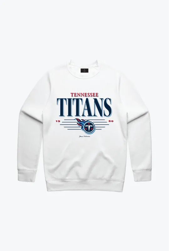Tennessee Titans Vintage Crewneck - White made by Peace-Collective
