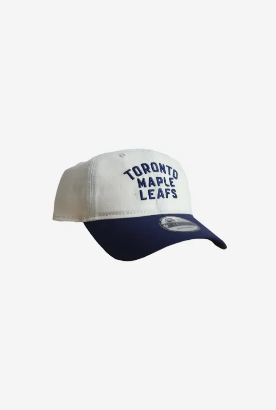 Toronto Maple Leafs Stacked 9TWENTY Adjustable Cap - Navy made by New Era