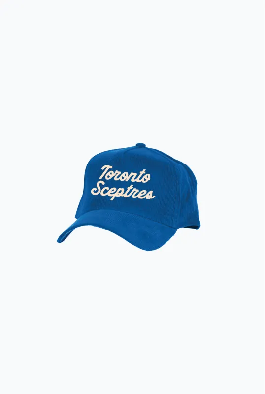Toronto Sceptres Corduroy A-Frame Cap - Royal sold by Peace-Collective