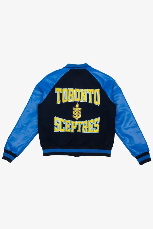 Toronto Sceptres Women's Cropped Varsity Jacket - Royal sold by Peace-Collective