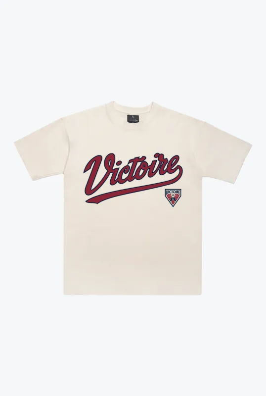 Montréal Victoire Spirit Heavyweight T-Shirt - Ivory sold by Peace-Collective