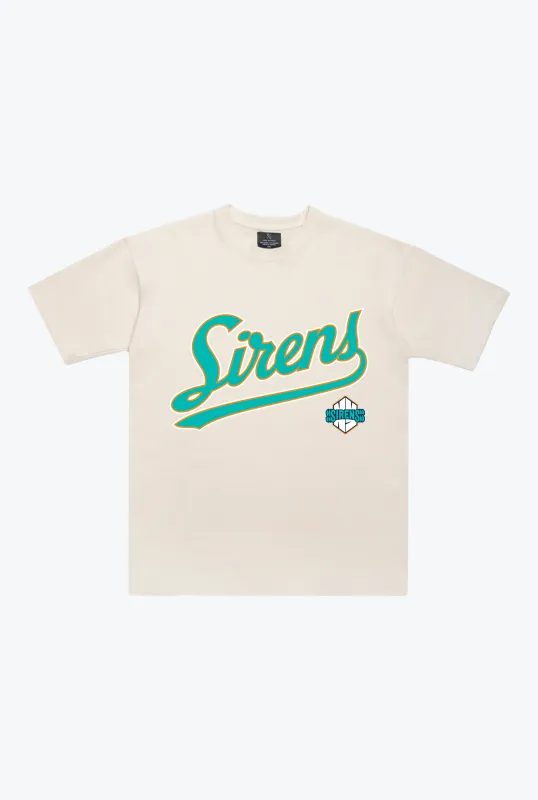 New York Sirens Spirit Heavyweight T-Shirt - Ivory sold by Peace-Collective