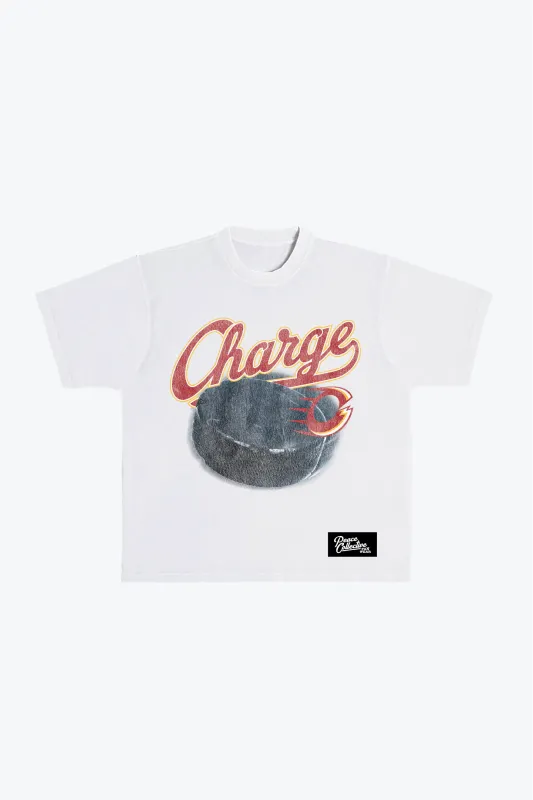 Ottawa Charge Puck Heavyweight T-Shirt - White sold by Peace-Collective