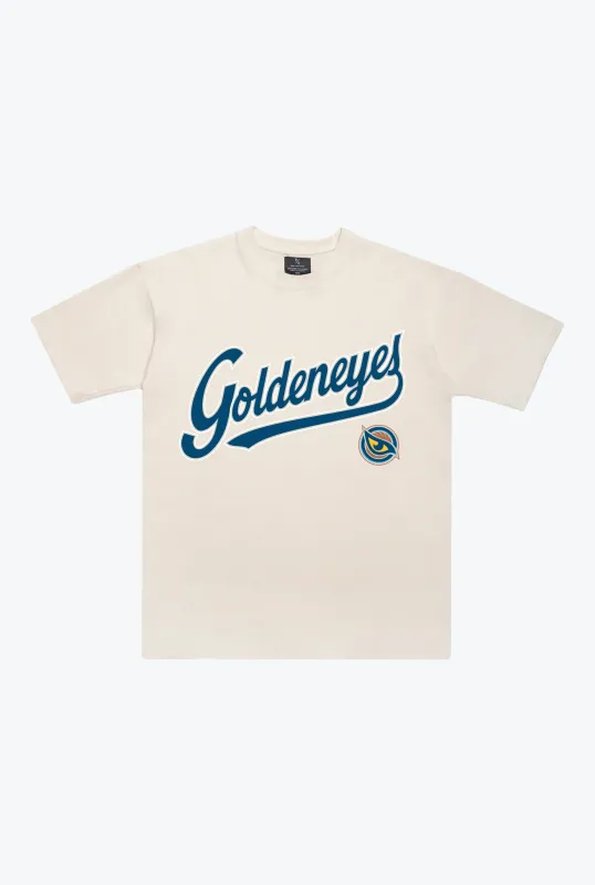 Vancouver Goldeneyes Spirit Heavyweight T-Shirt - Ivory sold by Peace-Collective