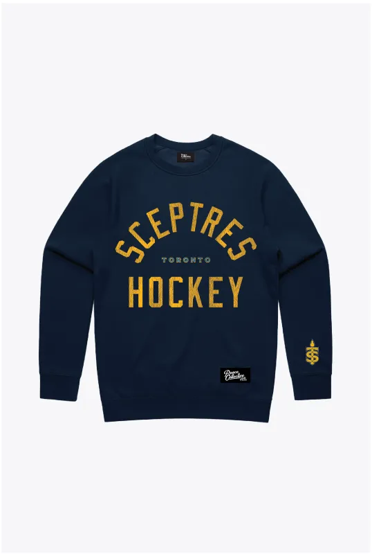 Toronto Sceptres Vintage Heavyweight Crewneck - Navy sold by Peace-Collective