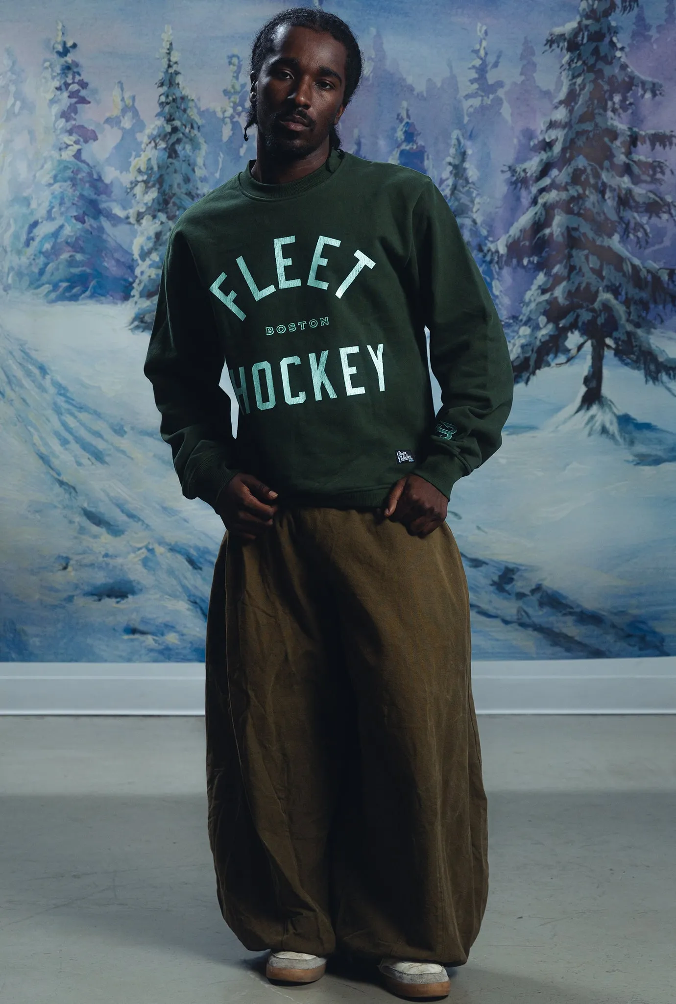 Boston Fleet Vintage Heavyweight Crewneck - Green sold by Peace-Collective product image thumbnail 2
