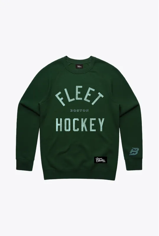 Boston Fleet Vintage Heavyweight Crewneck - Green sold by Peace-Collective