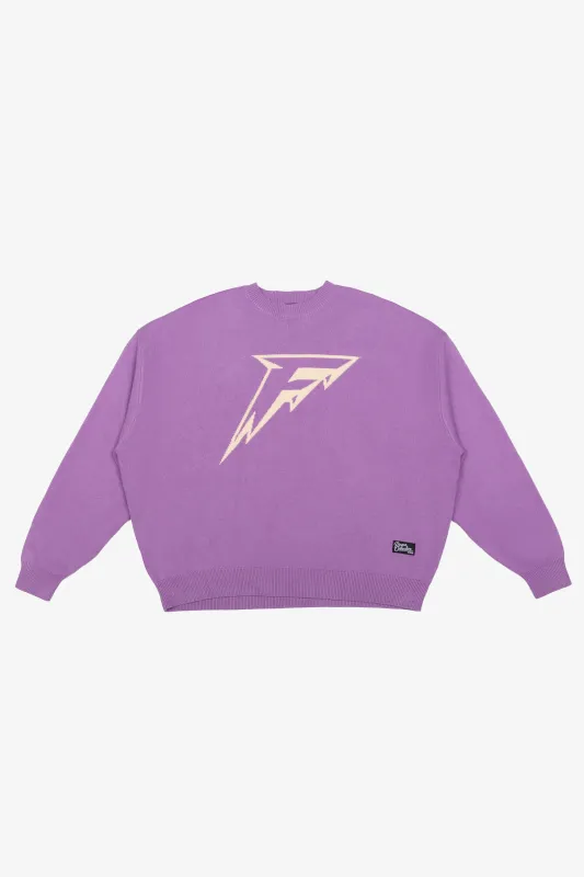 Minnesota Frost Logo Knit Sweater - Purple sold by Peace-Collective