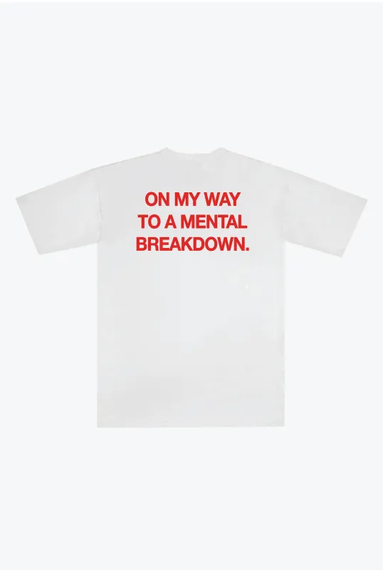 Mental Breakdown Heavyweight T-Shirt - White made by Peace-Collective