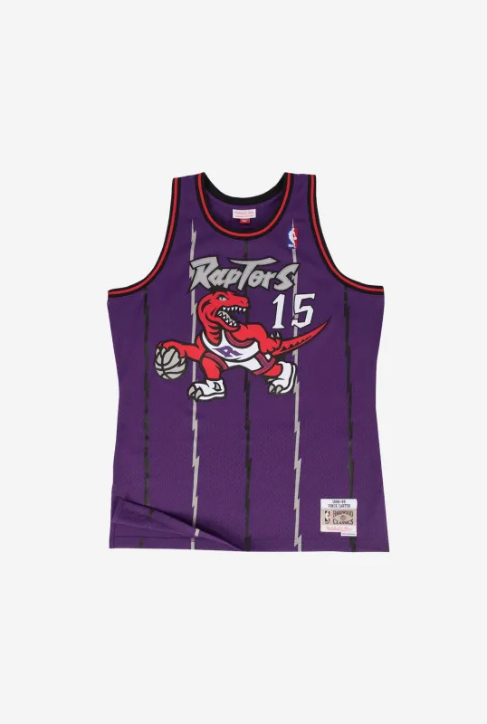 Toronto Raptors Vince Carter Jersey - Purple made by Mitchell & Ness