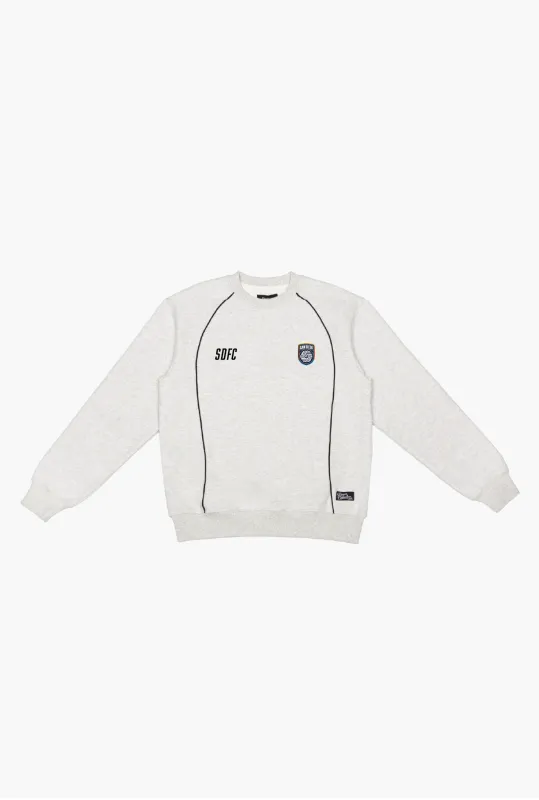 San Diego FC Heavyweight Piping Crewneck - Ash made by Peace-Collective