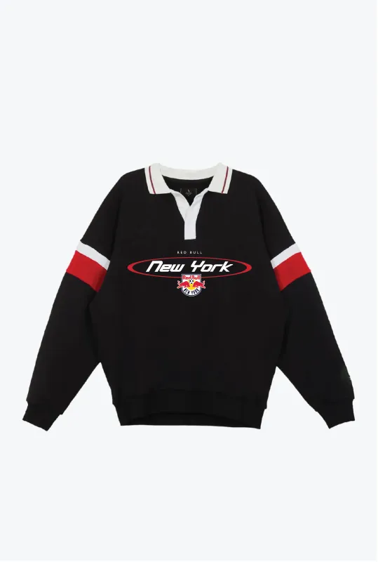 New York Red Bulls Oversized Rugby - Black / Red sold by Peace-Collective