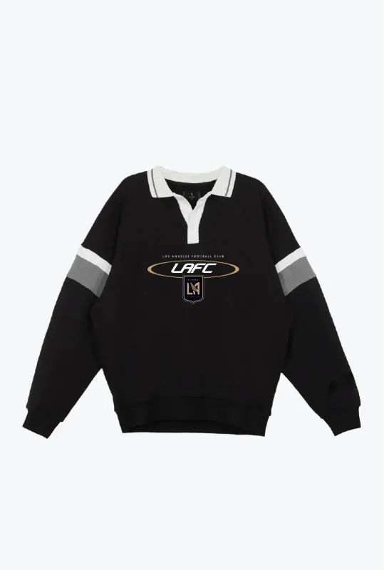 Los Angeles FC Oversized Rugby - Black / Grey sold by Peace-Collective