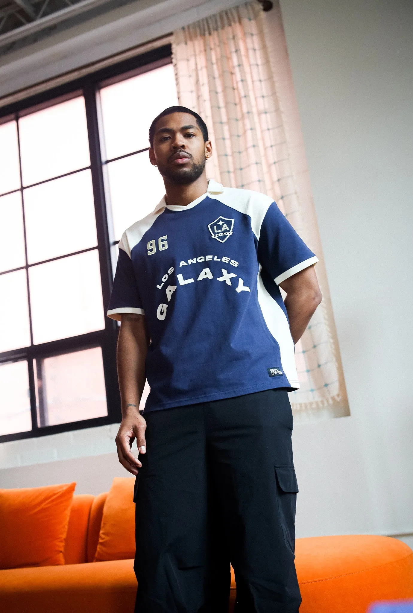 Los Angeles Galaxy Colour Block Soccer Jersey - Navy / Ivory sold by Peace-Collective product image thumbnail 5