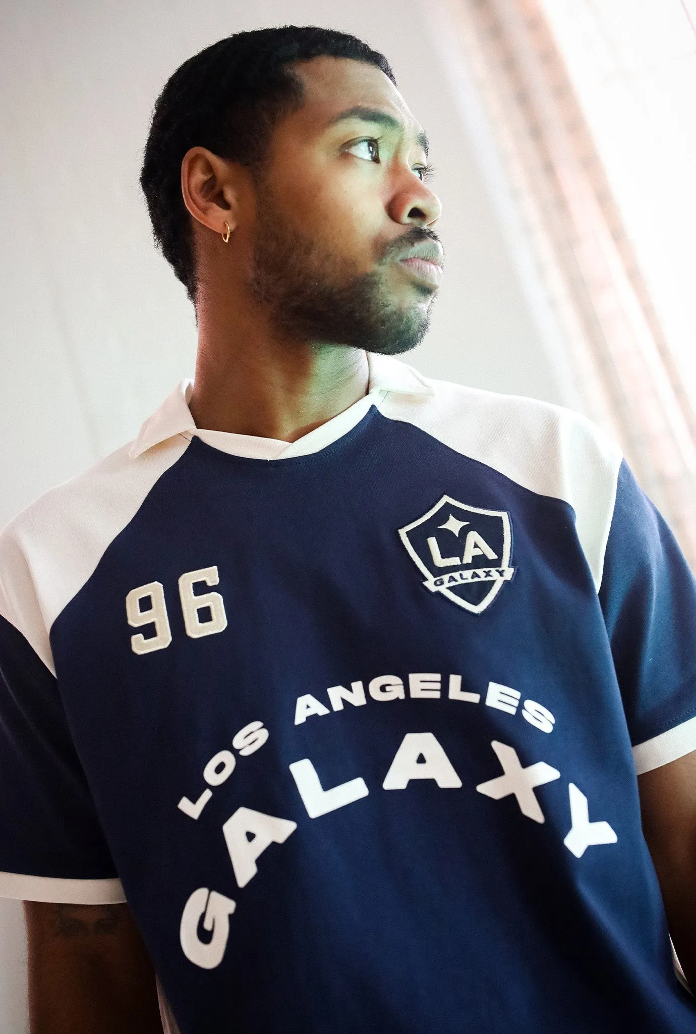 Los Angeles Galaxy Colour Block Soccer Jersey - Navy / Ivory sold by Peace-Collective product image thumbnail 2