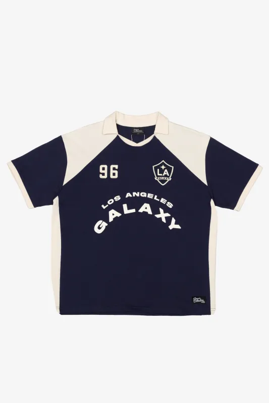 Los Angeles Galaxy Colour Block Soccer Jersey - Navy / Ivory sold by Peace-Collective