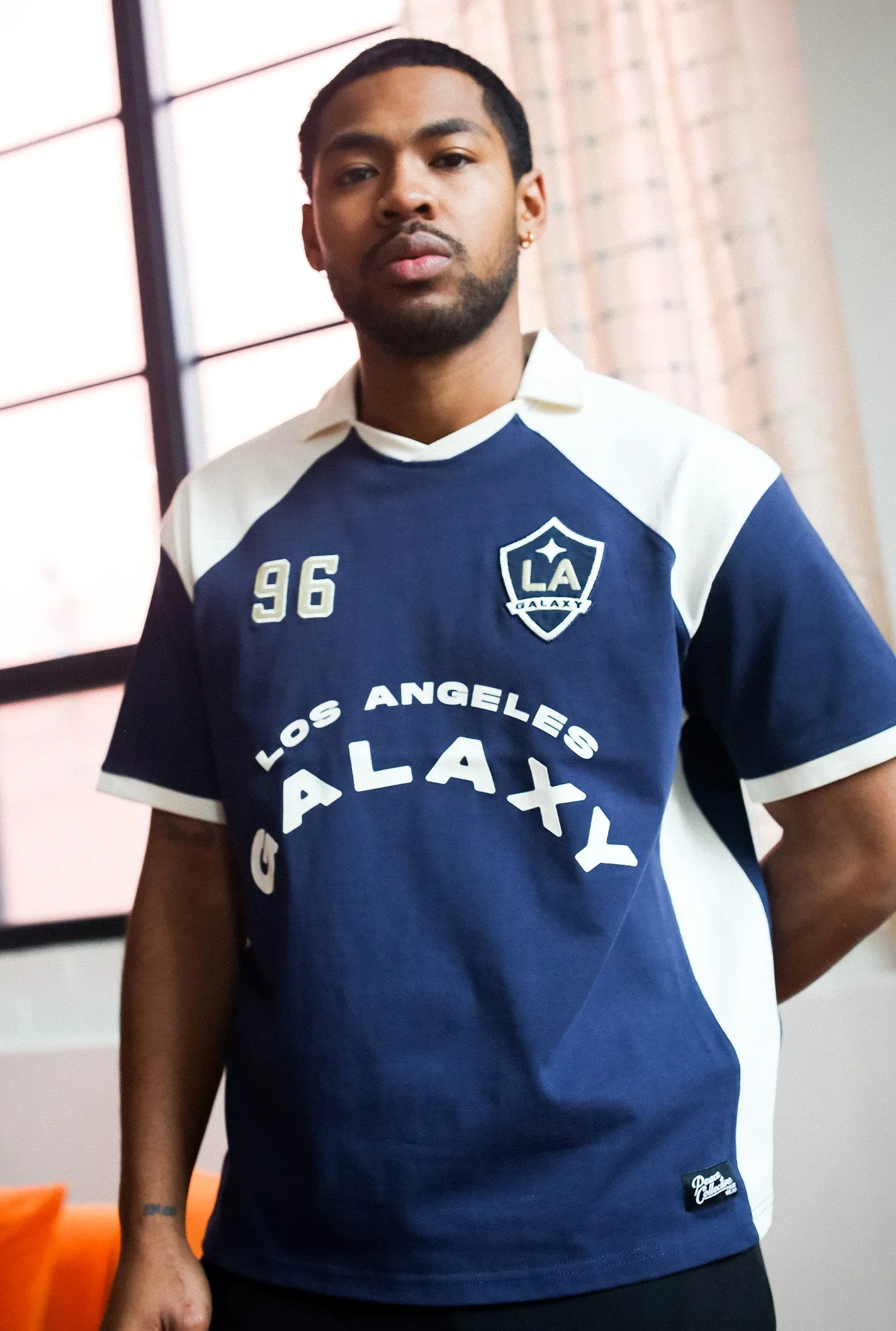 Los Angeles Galaxy Colour Block Soccer Jersey - Navy / Ivory sold by Peace-Collective product image thumbnail 4