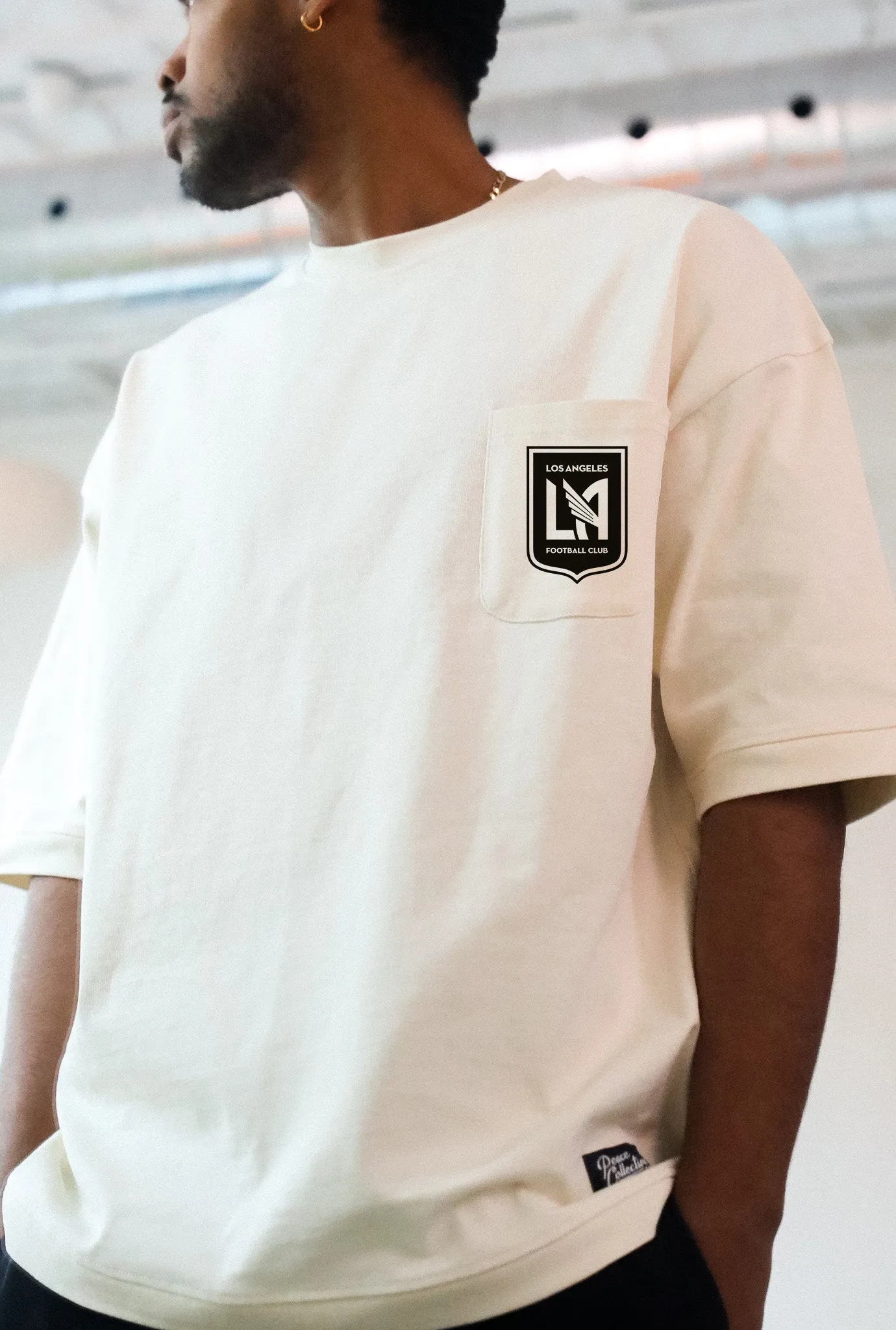 Los Angeles FC Preppy Heavyweight Pocket T-Shirt - Ivory sold by Peace-Collective product image thumbnail 2