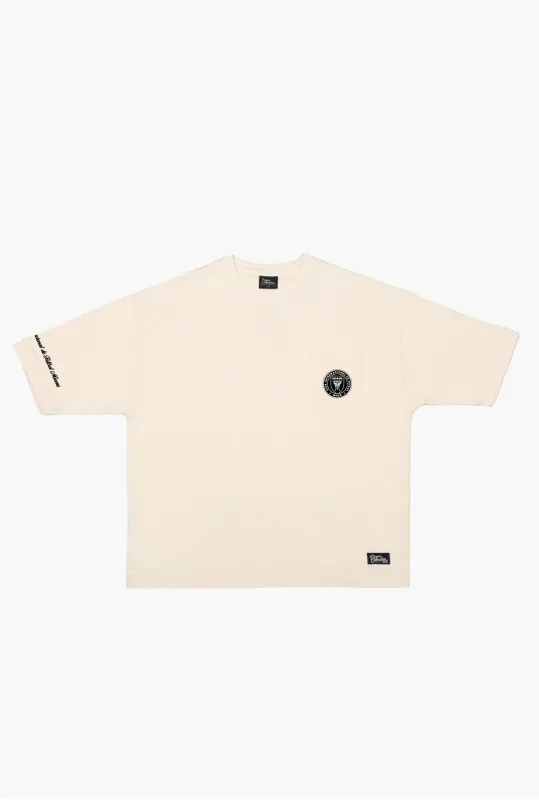 Inter Miami CF Preppy Heavyweight Pocket T-Shirt - Ivory made by Peace-Collective