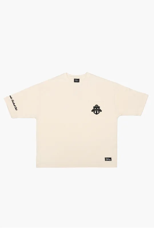 Toronto FC Preppy Heavyweight Pocket T-Shirt - Ivory made by Peace-Collective