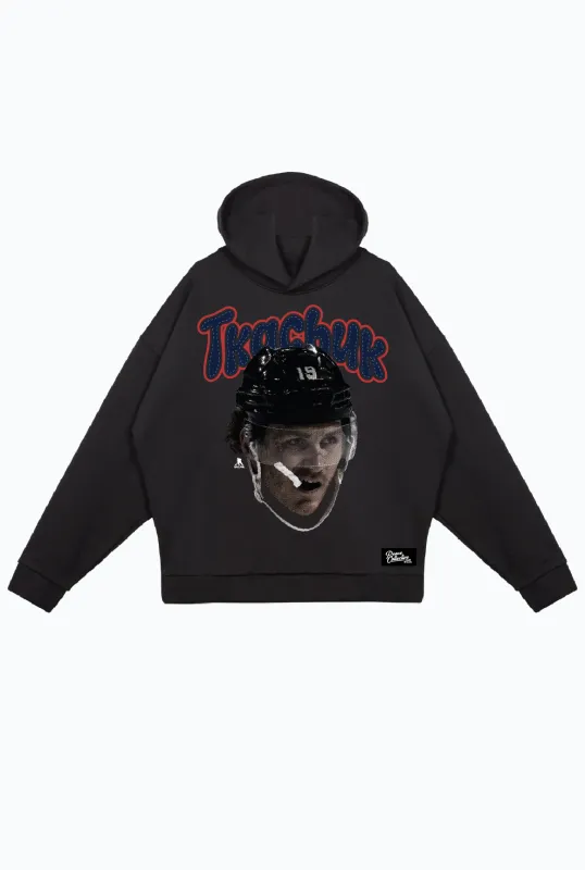 Matthew Tkachuk Relaxed Hoodie - Black sold by Peace-Collective