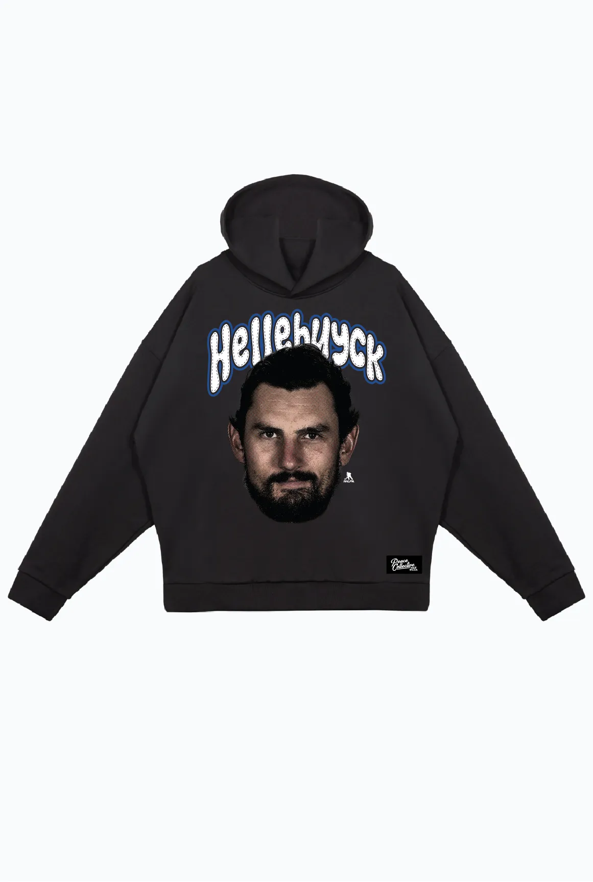 Connor Hellebuyck Relaxed Hoodie - Black sold by Peace-Collective